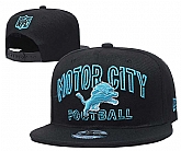 Detroit Lions Team Logo Adjustable Hat YD (7)